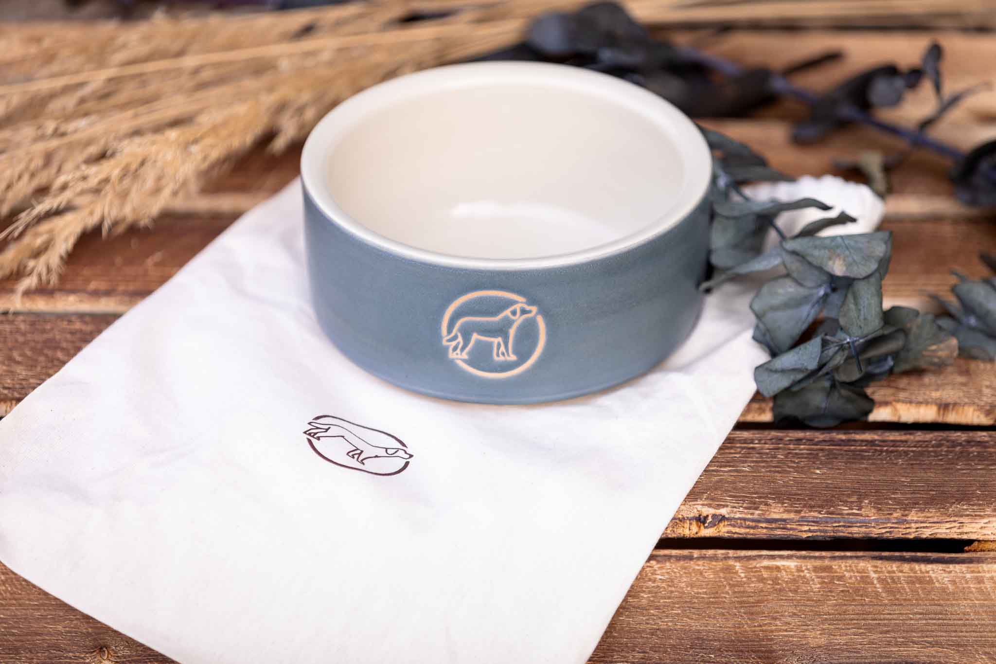 Futternapf für Hunde aus Keramik - Handarbeit aus Deutschland - Napf - floraHUNDfauna