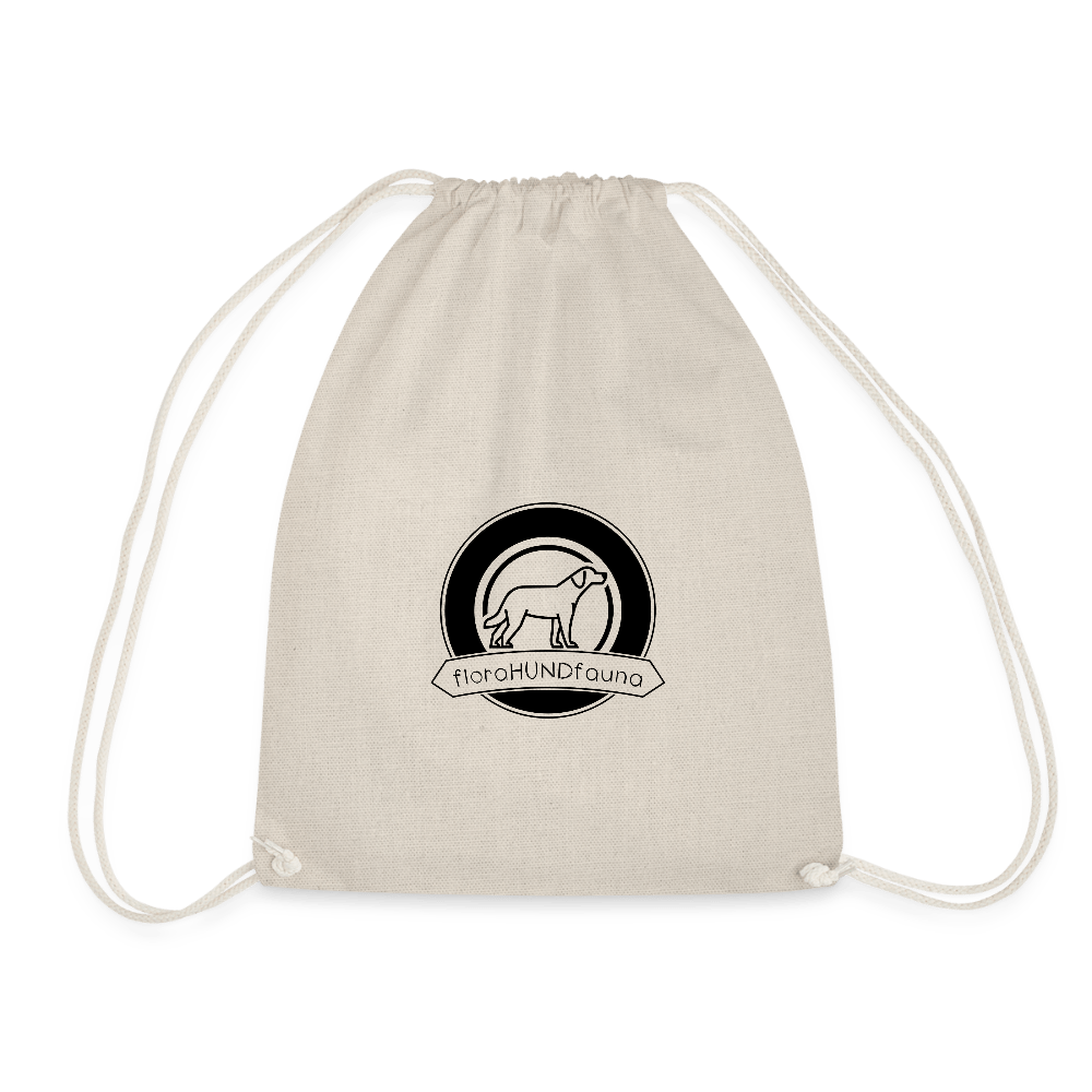 Turnbeutel beige - stylisch, praktisch, hundetauglich - Turnbeutel - floraHUNDfauna