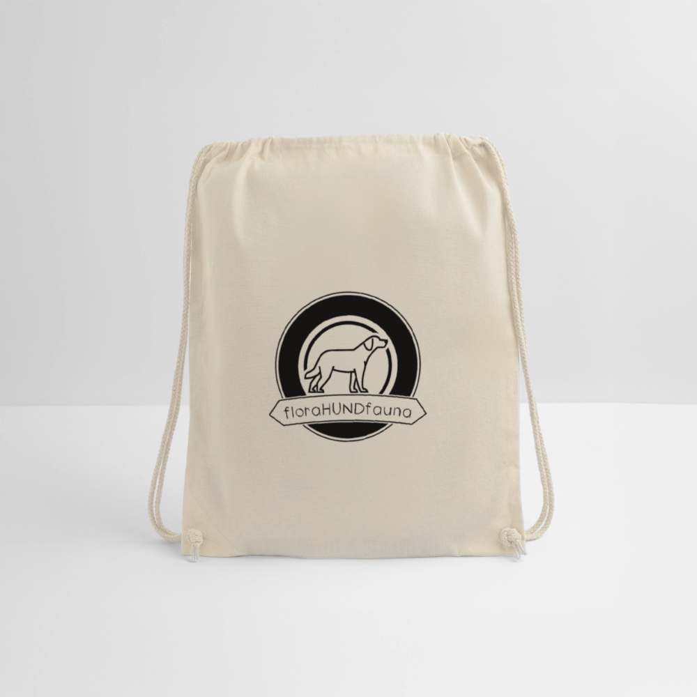 Turnbeutel beige - stylisch, praktisch, hundetauglich - Turnbeutel - floraHUNDfauna