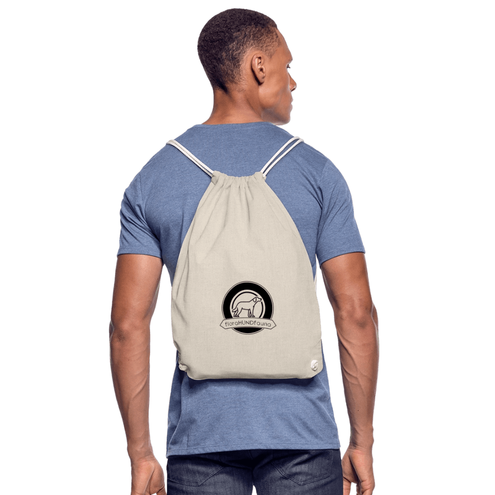 Turnbeutel beige - stylisch, praktisch, hundetauglich - Turnbeutel - floraHUNDfauna