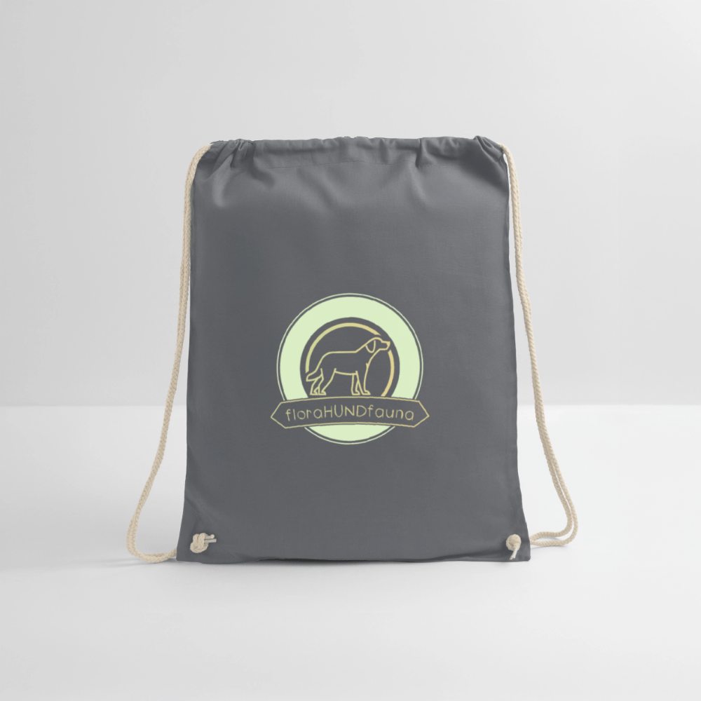 Turnbeutel grau - Gassirunde, Ausflug, Alltag - Turnbeutel - floraHUNDfauna